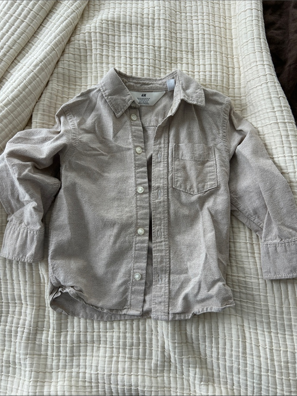 H&M Kids Beige Button-Down Shirt